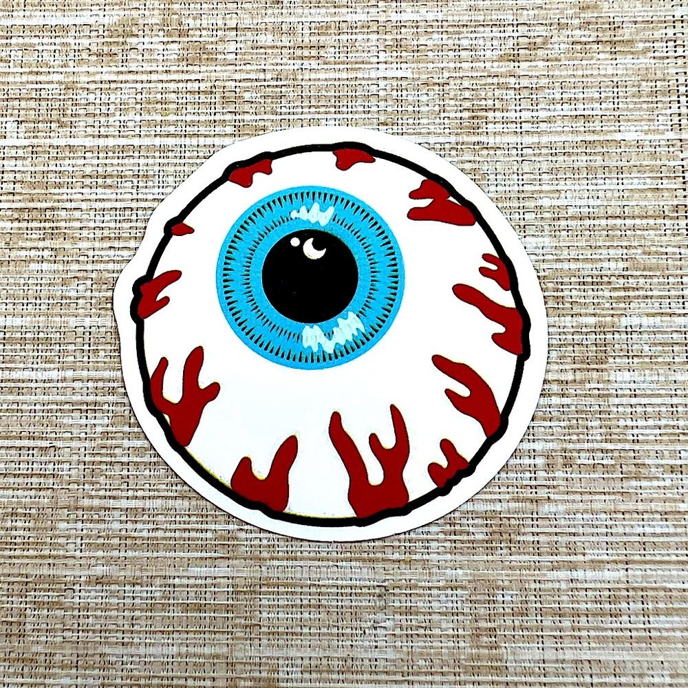 Eye Ball Gross Grunge Horror Funky Single Decor Art Sticker